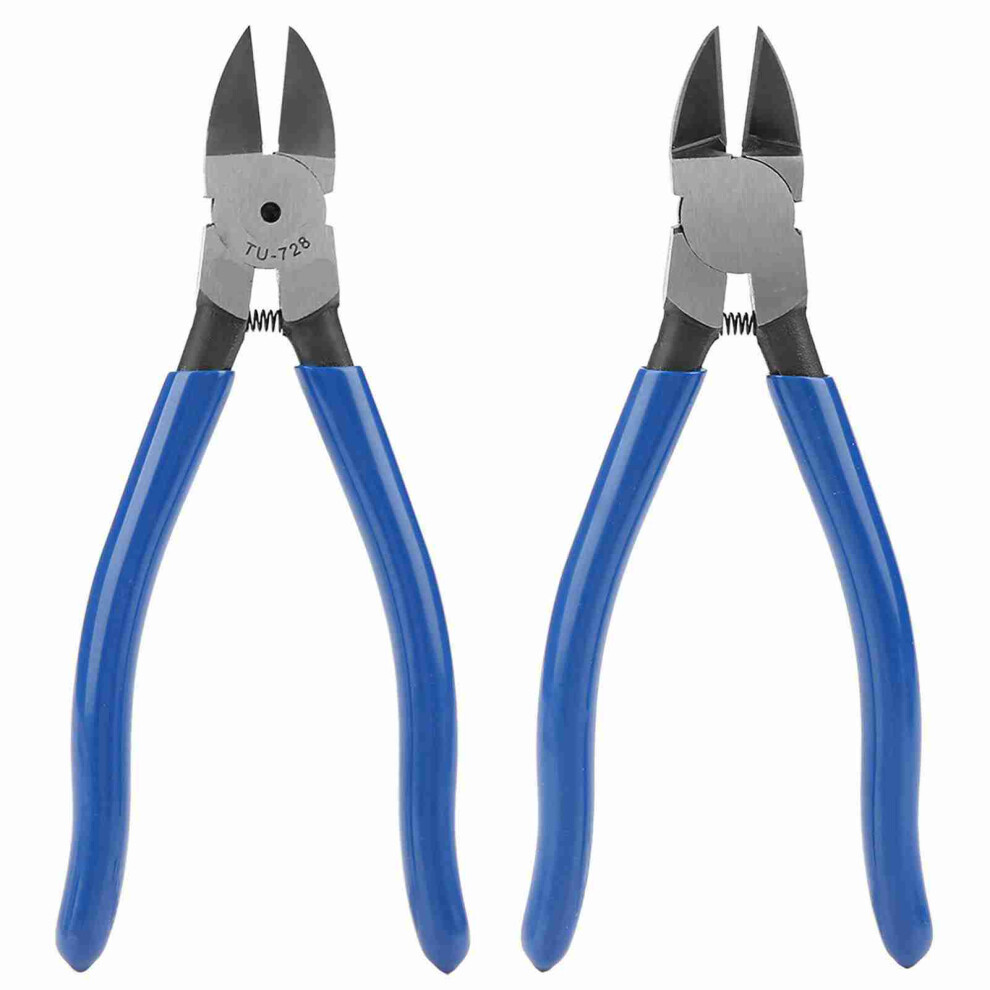 Blue 8Inch Pliers For Cable Noses Cutting Diagonal Wire Nippers Tool 4941362619805