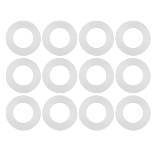 Sealing 12pcs Silicone Washers for Bellows Hoses 1/2" White 1