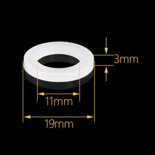 Sealing 12pcs Silicone Washers for Bellows Hoses 1/2" White 2