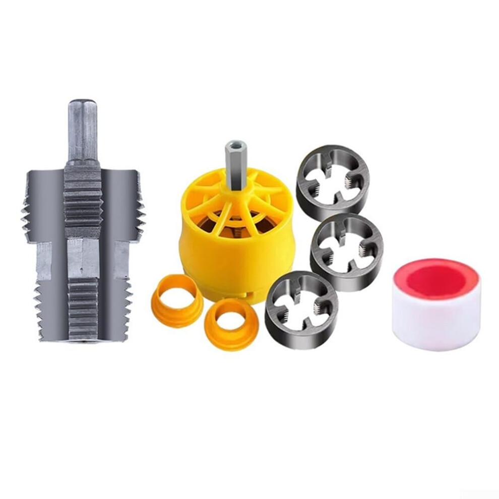 Water Pipe Inner Hole Drill Pipe Threader Water Pipe Internal Thread Opener(B) 9105992173747