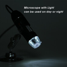 Handheld 500X USB Microscope for Laptop with LED & Focusing Adjustment