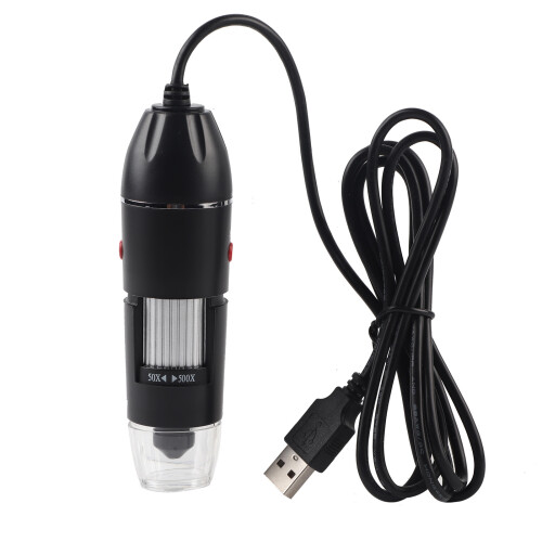 Handheld 500X USB Microscope for Laptop with LED & Focusing Adjustment 2