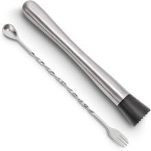 Multifunktionell muddler för att krossa mynta och frukt, lättrengjorda cocktailshakertillbehör med vriddesign för blandning och lager, diskmaskin