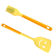 Polonic de gătit din silicon rezistent la căldură, design ergonomic cu suprafață fără sudură pentru gătit eficient