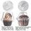 Εορταστικά δοχεία για cupcakes, στοιβαζόμενη θήκη για muffins με σταθερό κλείσιμο, θήκες 4
