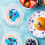 Εορταστικά δοχεία για cupcakes, στοιβαζόμενη θήκη για muffins με σταθερό κλείσιμο, θήκες 7