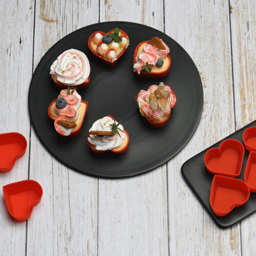 Ποτήρια σιλικόνης για muffins και cupcakes, επαναχρησιμοποιήσιμα αντικολλητικά ταψιά 2