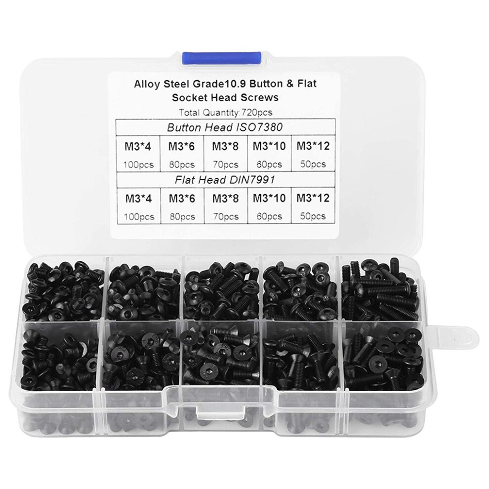 720 Pieces Screws M3 Professional Household Workshop Precise-image-OPC-PN2WV8Z-NEW