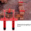4x Red Durable Bricklaying Line For Easy And Accurate Brick Placement 2