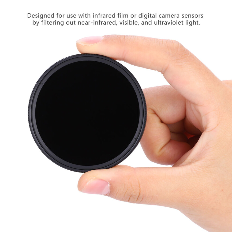 720Nm Infra Ir Filter For Cameras, 72Mm Optical Glass Red 9431362624688