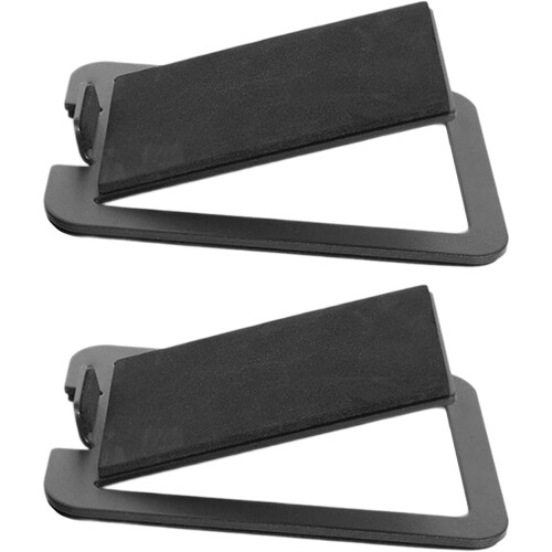 2pcs Desktop Speaker Stand Monitors Computer Speaker Clamp Holder Metal Base Accessories Desktop Stand 2