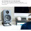 2pcs Desktop Speaker Stand Monitors Computer Speaker Clamp Holder Metal Base Accessories Desktop Stand 4