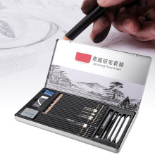 29PCS Professional Art Sketch Set Charcoal Pencils Eraser & Sharpener