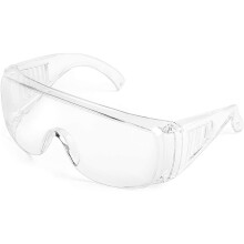 Schutzbrille zum Überziehen mit Korrektionsbrille, kratzfest, UV-Schutz, Rundum-Design für Industrie, Labor und Outdoor