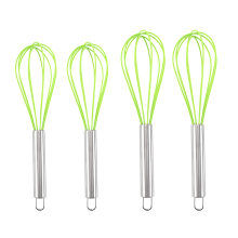 Innovativer Schneebesen, ergonomisches Design, hitzebeständiger Edelstahl-Draht, Antihaft-Silikonbeschichtung, ideal für die Küche, verschiedene