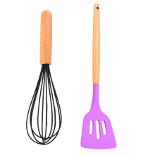 Flexibler und dennoch robuster Silikon-Schneebesen, Marmor-Design für einen eleganten Touch in Ihrer Küche, hitzebeständige, kratzfeste