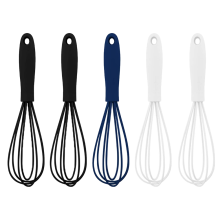 Eiermixer mit ergonomischem, zylinderförmigem Griff, langlebigem Silikon-Eierquirl, leicht zu reinigen und zu verstauen, rutschfestem Griff, ideal