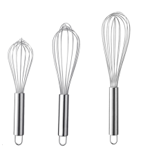 Professionelles Küchenhelfer-Set, Schneebesen aus Edelstahl, verstärkte Metallkonstruktion für Langlebigkeit und Vielseitigkeit, ideal für