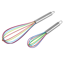 Schneebesen-Set für vielseitige Anwendung, aus Edelstahl und Silikon gefertigt, zum effizienten Mixen, Schlagen und Rühren geeignet, für