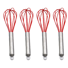 Innovativer Silikon-Schneebesen, antihaftbeschichtetes Küchengerät aus Edelstahl, ergonomischer Griff für müheloses Mischen, spülmaschinenfest,