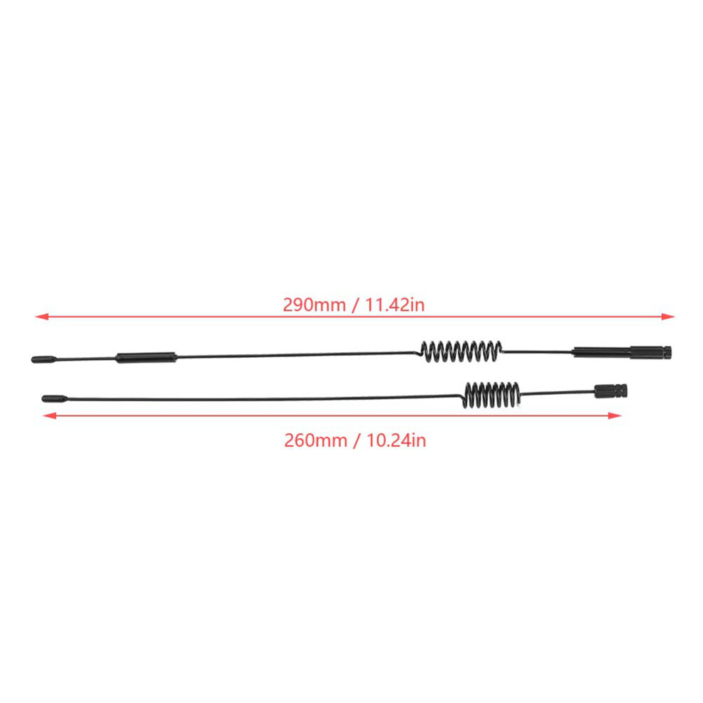 Simulation Metal Antenna Parts For Rc Crawler Trx-4 2 Pcs Car Decoration 7891362626556