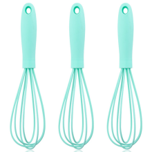Hochwertiger, lebensmittelechter, hitzebeständiger Silikon-Schneebesen, rückstandsfreies Design für schnelle Reinigung und ideal zum Kochen dank