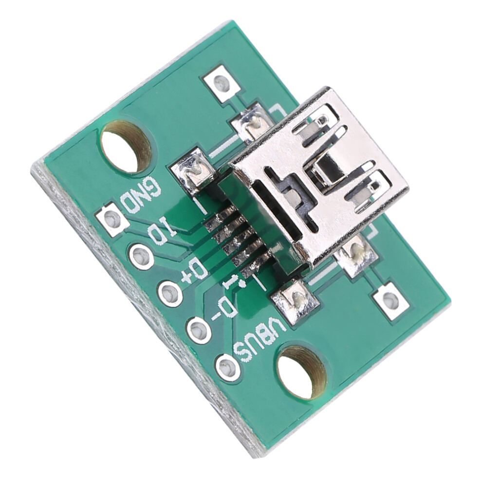10Pcs Mini Usb To Dip Adapter Board 5P For Diy Power Supply 2.54Mm 9341362627889