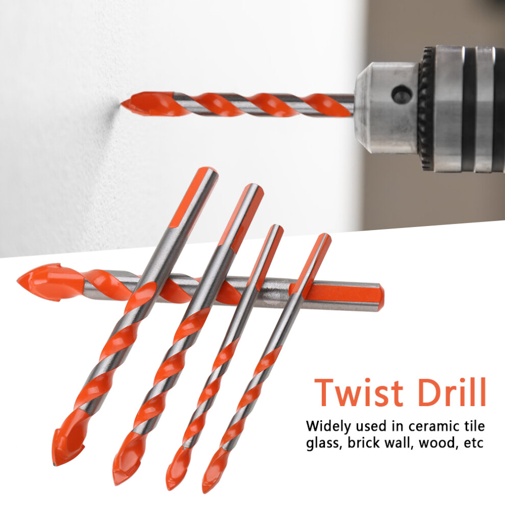 5Pcs Triangle Handle Alloy Drill Bits 6-12Mm For Hand Electric Drill 9431362628778