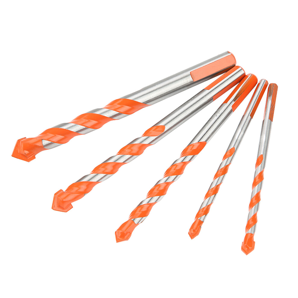 Electric Drill Drill Bits Set 5Pcs Alloy 6-12Mm Blade Diameter Triangle Handle 9401362628764