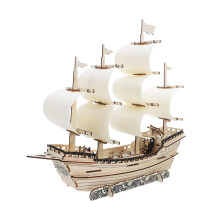 DIY Wooden Sailboat Model Puzzle Craft for Adults Educational Handcrafted Ancient Ship Construction Kit for Model Ship Enthusiasts and Home Decoration