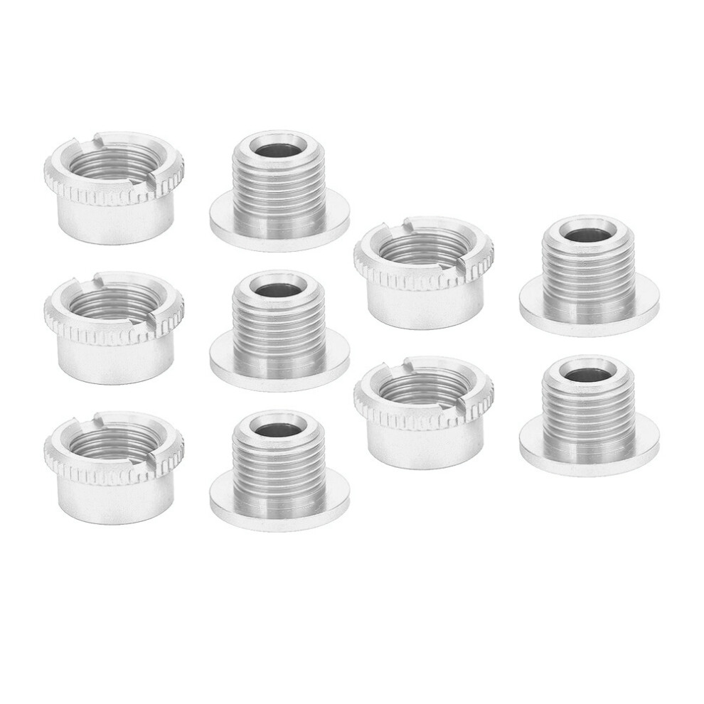 Titanium Color Bike Chainwheel Bolts & Nuts Set - 8X4mm, 5 Pairs 8061362630900