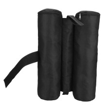 Black Canopy Weighted Sand Bags for Tent Legs - Pop Up Sun Shelter