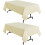 Toalha de mesa retangular, resistente ao calor e lavável, para mesas de 152 x 213 cm (60 x 84 polegadas), bege, impermeável e fácil de limpar, 1