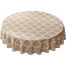 Rectangle Table Cloth for Dining Table Protection, Stain Resistant Vinyl Tablecloth with Flannel Backing for Rectangle Tables, Geometric Clouds Patter