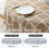 Rectangle Table Cloth for Dining Table Protection, Stain Resistant Vinyl Tablecloth with Flannel Backing for Rectangle Tables, Geometric Clouds Patter 7