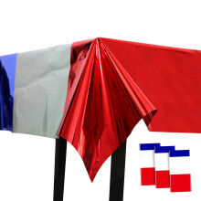 Prostokątny obrus z patriotycznym wzorem, dekoracje na 4 lipca w kolorze czerwono-biało-niebieskim, jednorazowy obrus z wodoodpornego materiału,