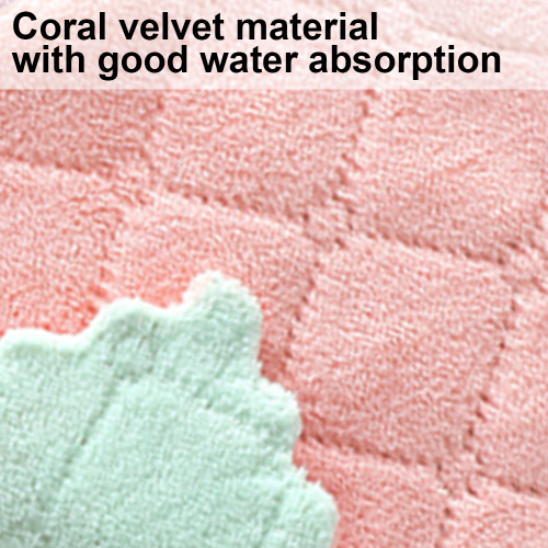 Υπεραπορροφητικές πετσέτες κουζίνας Coral Velvet, αντικολλητικές, πλένονται με λάδι, 2