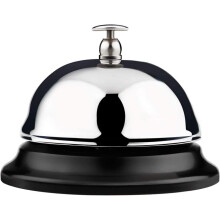 Campainha de serviço confiável, campainha de aço inoxidável alta e clara, 8,5 cm de diâmetro, antiferrugem para diversas aplicações, fácil de