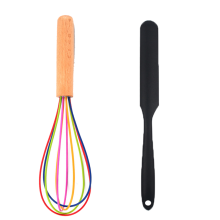 Innovative Küchenhilfe: Silikon-Schneebesen mit ergonomischem Griff, hitzebeständig bis 250 C, kratzfest für Antihaftbeschichtungen, flexibles