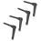 Metal Machine Fixing Handles 4PCS Adjustable Knobs M8 Male Thread 80mm Length 5