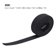 2 Stück schwarze Polyester-Beladungsschnallen, 300 cm, für Kajak & Surfbrett