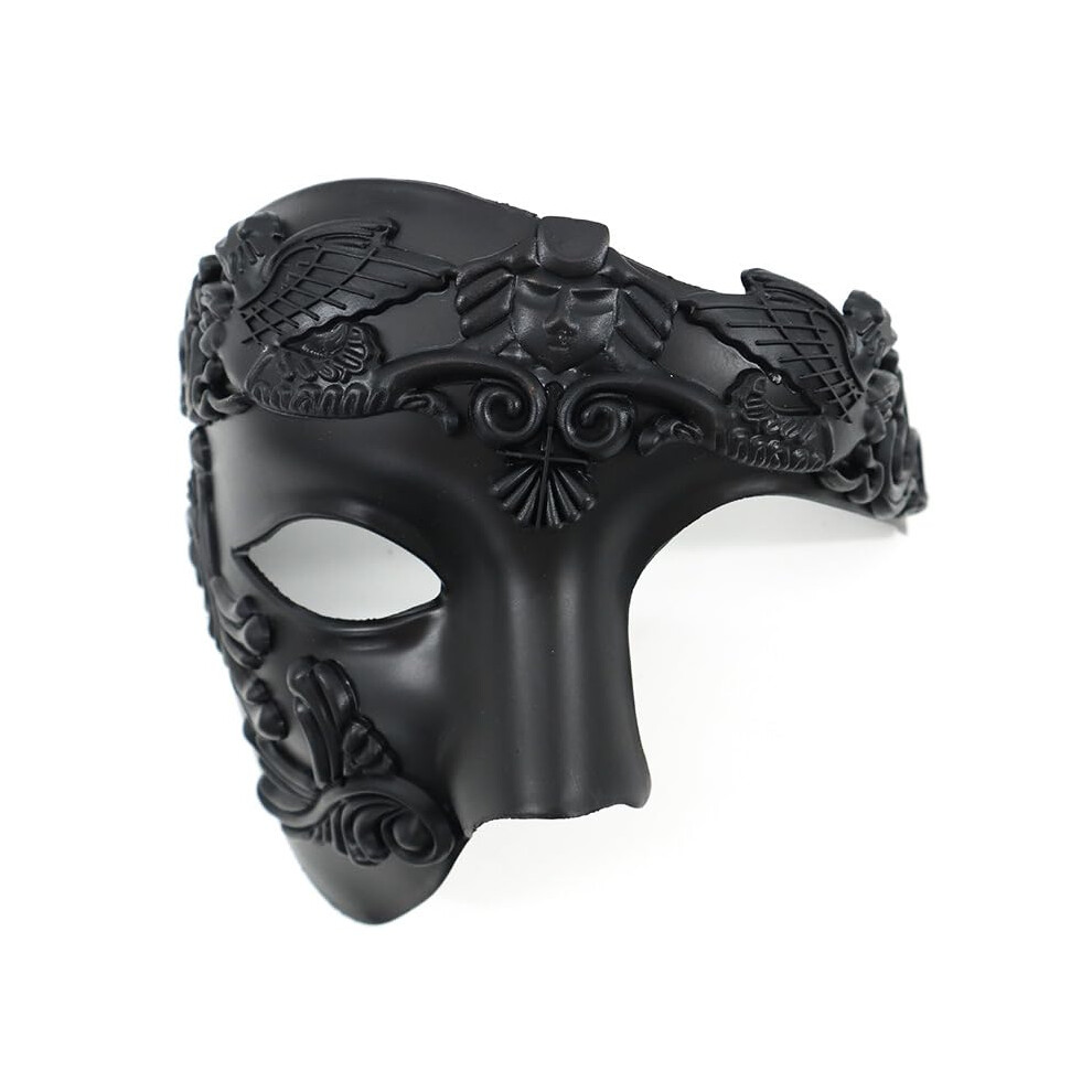 Mens Masks Masquerade Mask,Plastic Half Face Party Masks, The Opera Half Face Mask, Halloween Costume Prom Ball Mardi Gras Venetian Costume-image-OPC-PN2XSRF-NEW