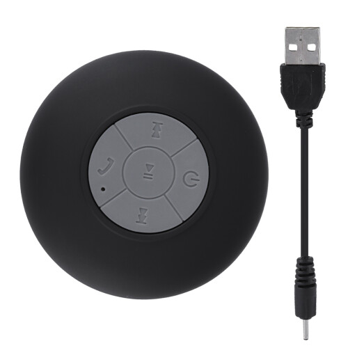 Compact Black Waterproof Bluetooth Speaker for Outdoors with Cup 1