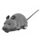 Wireless Pet Mouse Toy with Remote Control, Gray, 23x10x5.5cm 5