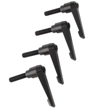 4 StückVerstellbare Metallgriffe M10 40mm Schwarze Maschinengriffe