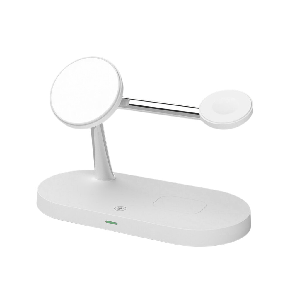 White (White) Wireless Charging Dock Station Desk Charger Stand Docking Pad Home