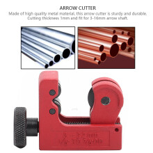 Mini Metal Arrow Cutter 3-22mm, Durable, Lightweight, Black+Red