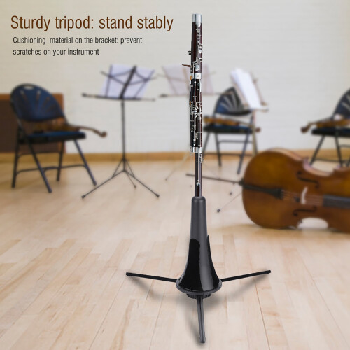 Portable Clarinet Stand with Folding Tripod Base Detachable Durable Material