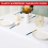 Rectangular Table Cloth for 8ft Table, Wrinkle Resistant Polyester Dining Table Cover, Durable Tablecloth with Stain Resistant Surface, Multi-purpose 5