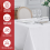 Rectangular Table Cloth for 8ft Table, Wrinkle Resistant Polyester Dining Table Cover, Durable Tablecloth with Stain Resistant Surface, Multi-purpose 6